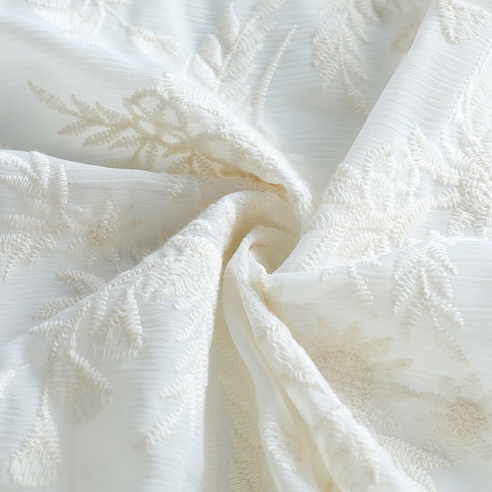 Embroidered Fabric Cotton Thread Home Textile Cotton for Women's Wear 7